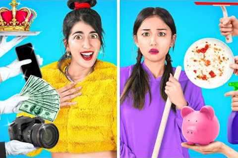 INFLUENCER VS NORMAL STUDENT || How to Get Popular on SOCIAL MEDIA by 123 GO! CHALLENGE
