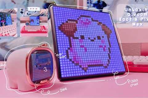 Unboxing Divoom Zooe &amp; PixooMax / Kawaii Gadgets - Cute Speaker (Piggy) 🌸💞💕