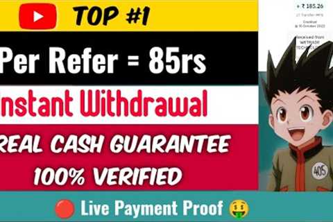 Top #1 Per Refer 85/- 🤑 How To Make Money Online Without Any Risk || Top Earning App || Tech Bhai