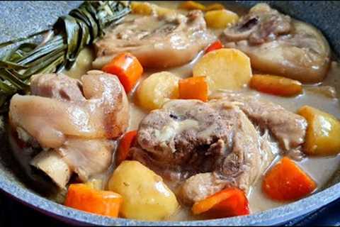 How To Cook Pork Pata Curry With Coconut Milk / Pork Hock Curry