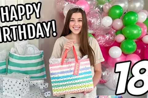 Gabrielle's 18th BIRTHDAY Morning OPENING PRESENTS!