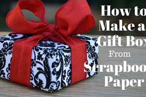 How To Make a Gift Box From Scrapbook Paper: DIY Crafts -- Thrift Diving