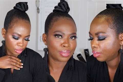 How to Cut Crease using Black Eyeliner ⎜Full Glam Makeup Tutorial
