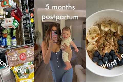 vlog: grocery haul, healthy eating, baby updates
