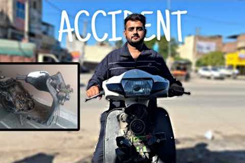 Accident Hogya🥲 #new #newvideo #viral #viralvideo #trending #vlog #share #support #youtube #honda