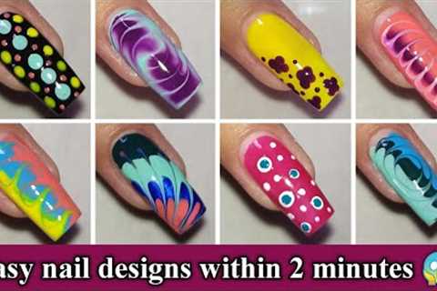 Easy nail art within 2 minutes|| Simple designs for beginners #easynailart #naildesign #nailart