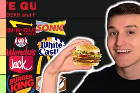 ASMR Fast Food Burger Tier List while Eating Burgers 🍔 (mukbang)