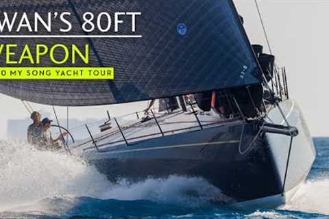 The first ClubSwan 80, called My Song, is a thrilling, maxi-sized one-design racing machine