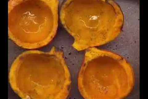 Quinoa and cranberry stuffed squash #recipe #cooking #shorts