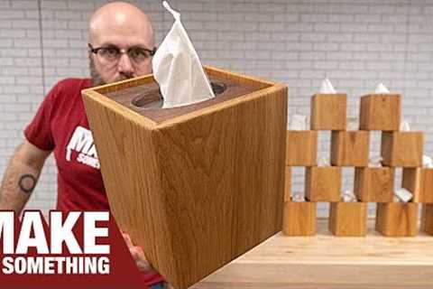 Woodworking Project | How to Make a Wood Tissue Box Cover