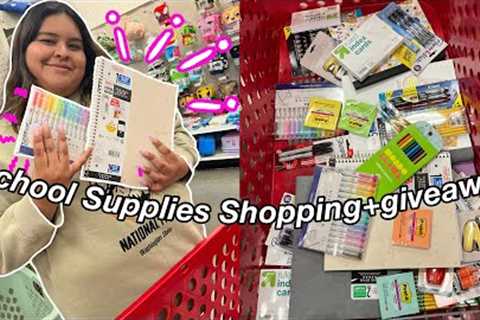 School Supplies Shopping+giveaway