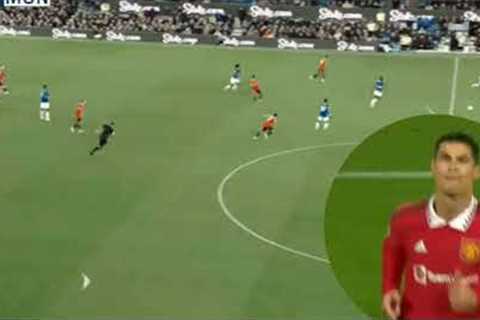 Goal Cristiano Ronaldo running as a 20 year old boy vs Everton 🔥 #shorts