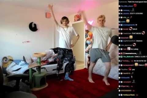 Ludwig teaches xQc how to do his dance