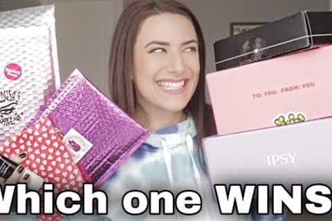BOX BATTLE: ALL THE BEAUTY BOXES | Boxycharm, All 3 Ipsy's, Medusa's Makeup, Nail Shack...