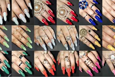 Simple and creative Nail art designs using Mylars | Beautiful Embellished diy nails at home #nailart