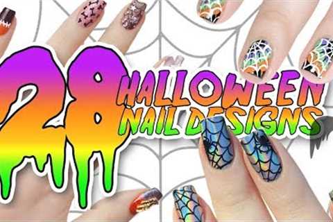 28 DIY EASY HALLOWEEN NAIL ART DESIGNS | Ultimate Halloween Nail Art Tutorial Compilation