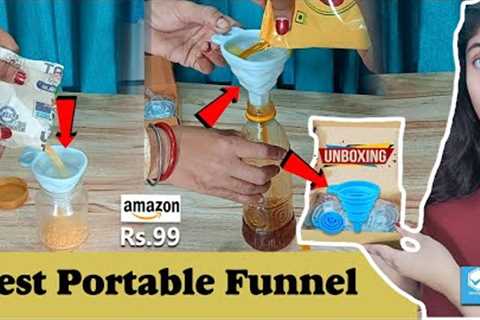 Best Portable Funnel | Kitchen Folding Funnels Hopper | Funnels Unboxing and review | kitchen tools
