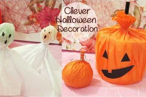 Halloween Decoration Using Household Items | Sunny DIY