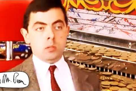 Mr BEAN Coin Pusher Machine! | Mr Bean Funny Clips | Mr Bean Official