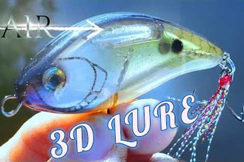 Making a 3D Lure from Plexiglass, Transparent fishing lure with 3D paint. #3dpainting #luremaking