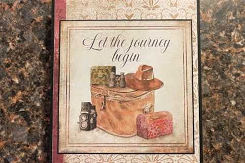 STAMPERIA OUR WAY TRI FOLD ALBUM TUTORIAL   SHELLIE GEIGLE JS HOBBIES AND CRAFTS