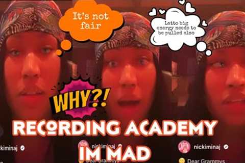 Nicki Minaj calls out recording academy👀why pull super freaky girl &amp; not big energy😮 grammy..