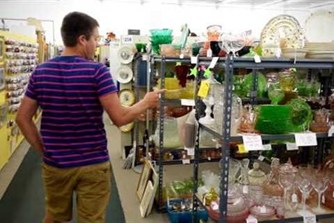 Aaron found something... I filled my BASKET! Antique Shopping in St. Louis