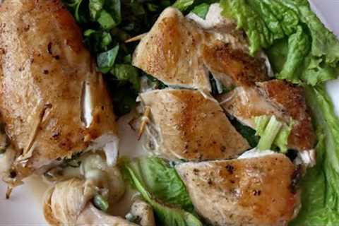 Cheesy Spinach Stuffed Chicken Breasts