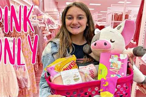 NO BUDGET PINK ONLY SHOPPING CHALLENGE