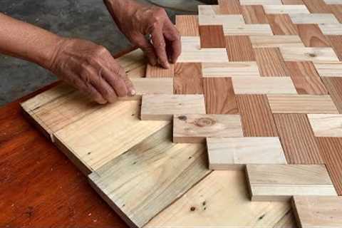 Woodworking Turns Useless Things Into Useful // How To Make A Unique Table From Recycled Materials