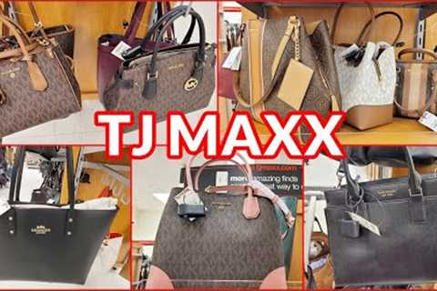 TJ MAXX SHOP WITH ME DESIGNER HANDBAGS MICHAEL KORS COACH KATE SPADE CALVIN KLEIN