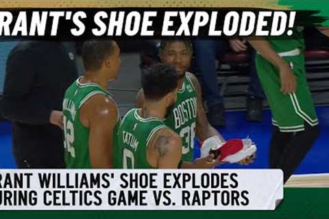 Grant Williams' shoe exploded! | Celtics vs. Raptors preseason highlights | NBC Sports Boston