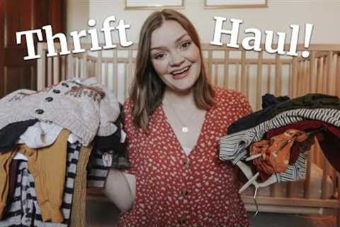 FIRST TIME SHOPPING FOR BABY BOY! | Thrift Haul for Baby Boy &amp; Toddler Girl Clothing