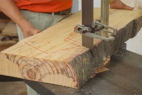 Amazing Woodworking And Design Idea // Dining Table With A Unique And Extremely Sturdy Design