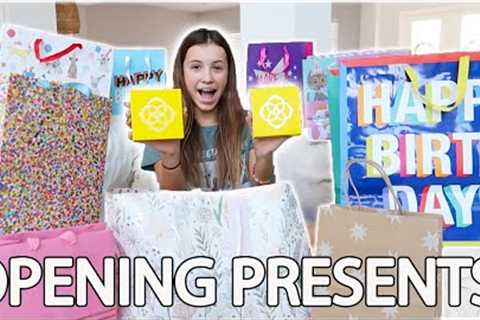 OPENING PRESENTS!  She's FINALLY a TEENAGER!