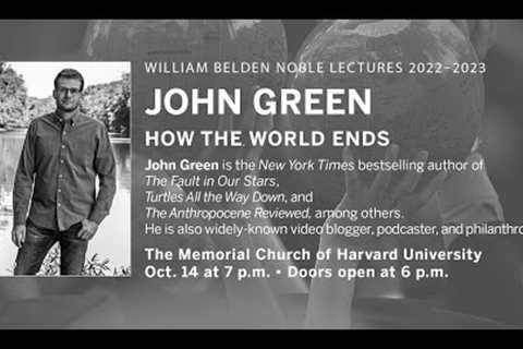 William Belden Noble Lecture Series: John Green