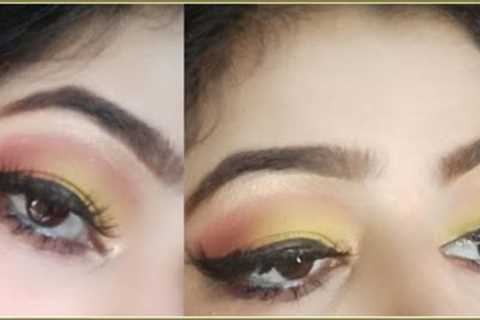 Yallow Eye makeup Tutorial|Makeup For beginners|makeup for yallow Dress|HUMA IBRAHEEM