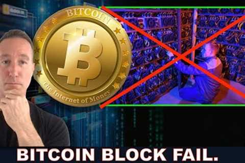 BITCOIN FAILS TO MAKE A BLOCK. MINERS SELLING. BTC RESERVE LOWEST SINCE 2010!