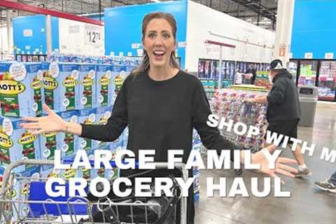 Mid-Month GROCERY HAUL || Large Family + SHOP with Me + 5 Stores