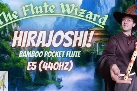 E5 Hirajoshi Native style bamboo pocket flute | Calming solar plexus meditation @The Flute Wizard