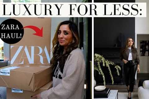 LUX FOR LESS STYLE: ZARA HAUL + TRY ON!