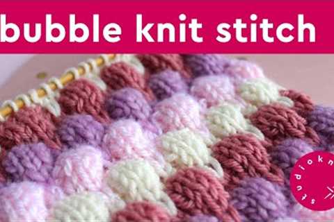Bubble Stitch | Bobble Knitting Pattern