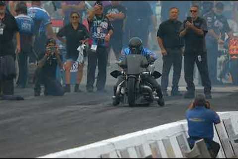 Jay Turner, Jacob Stordeur, Top Fuel Harley Rnd1, Eliminations, Dodge Power Brokers, U S  Nationals,