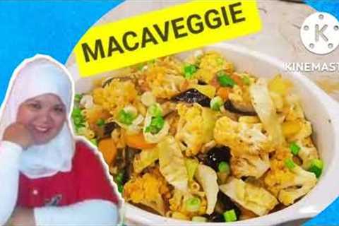 VEGETERIAN STYLE RECIPE/ MACAVEGGIE//MACARONI AND VEGETABLES HEALTHY DISH FOR HAPPY LIFE