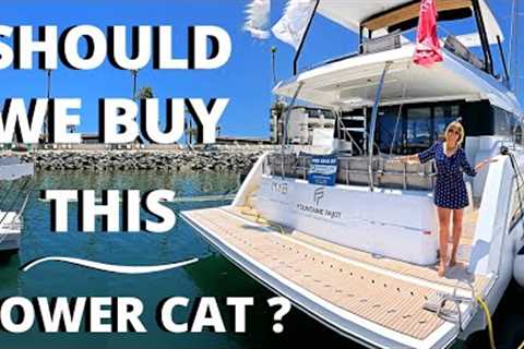 $1,140,000 2020 FOUNTAINE PAJOT MY 40 WALKTHROUGH &amp; SPECS Liveaboard Power CATAMARAN Yacht Tour