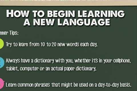 How to learn a new language steps to learn a new language