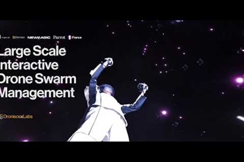 Large Scale Interactive Drone Swarm Management