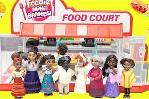 Disney Encanto Mirabel, Isabela, Luisa, Pepa Build 5 Surprise Foodie Mini Brands Food Court