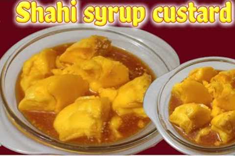 Shahi syrup custard | Fruit custard 🍮 | perfect custard | dessert recipe