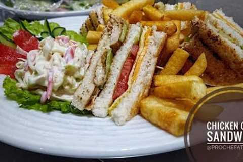 Club Sandwich Recipe by @Pro Chef at Home  in @Food Fusion style | Restaurant Style Club Sandwich